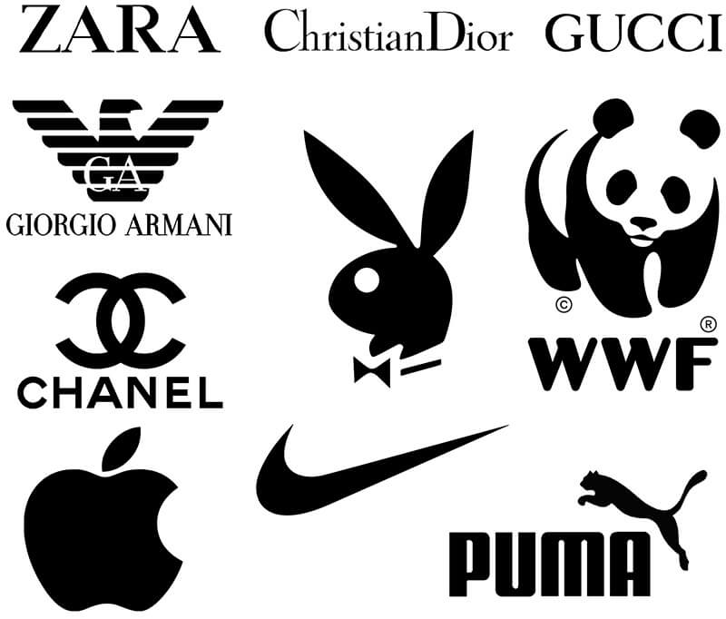 logos negros